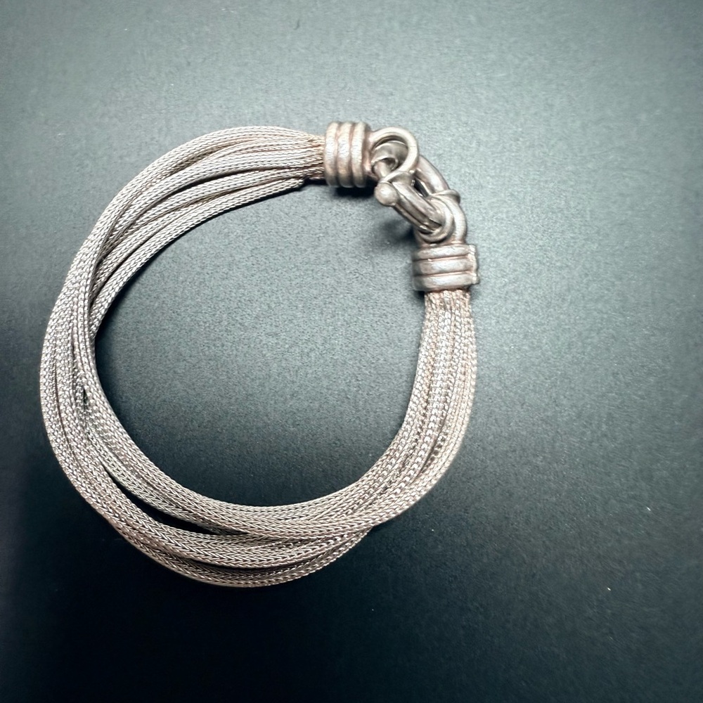 Chic Multi-Strand Silver Bracelet - image 1